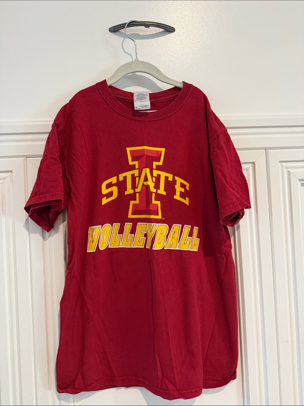 Iowa 'State Cyclones Volleyball' Red Graphic Tee Men’s S